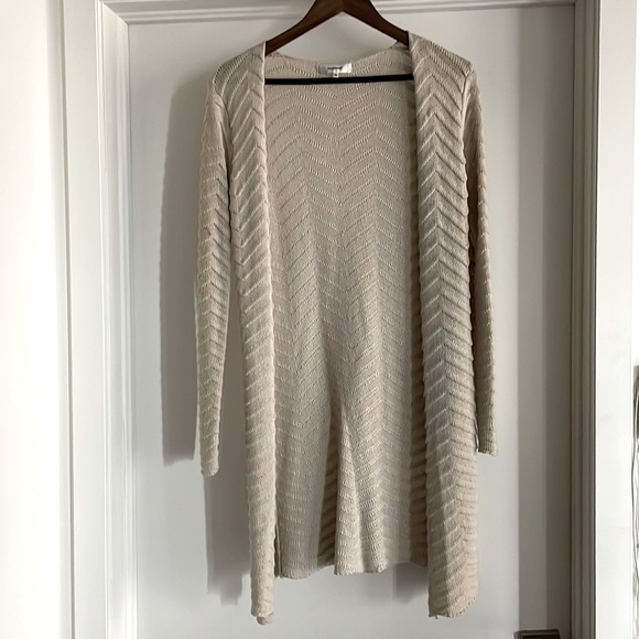 Sweaters - Long beige cardigan XS loose fit SOYACONCEPT